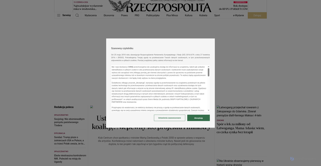 Security scan screenshot of https://www.rp.pl