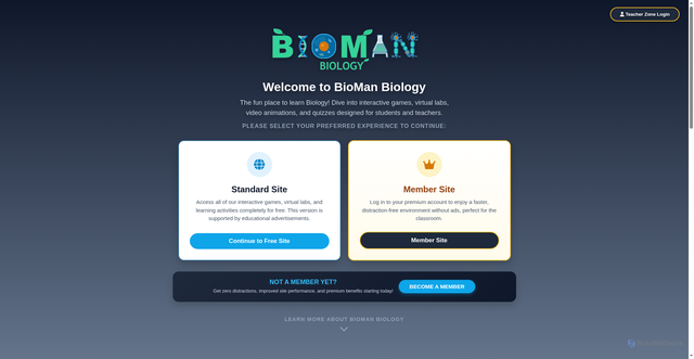 Security scan screenshot of https://www.biomanbio.com