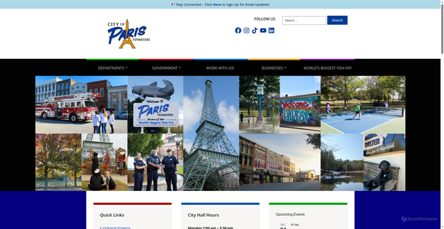 Security scan screenshot of https://paristn.gov/
