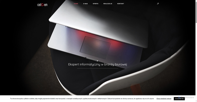 Security scan screenshot of https://celcen.pl