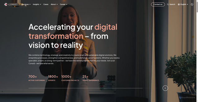 Security scan screenshot of https://www.consid.com/