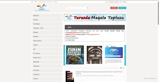 Security scan screenshot of https://turuz.com