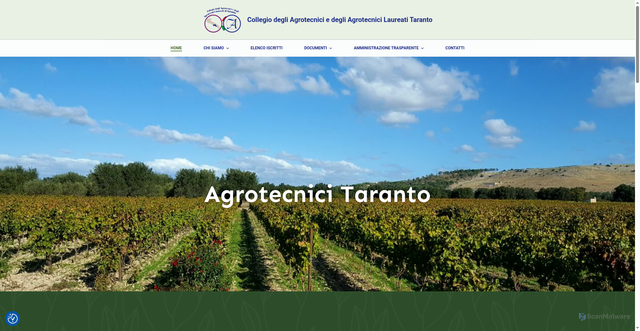 Security scan screenshot of https://www.agrotecnicitaranto.it