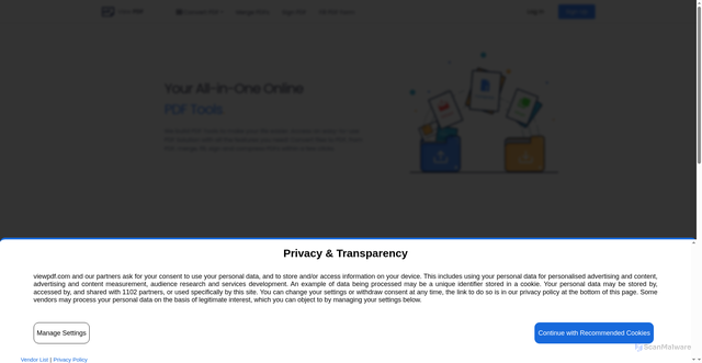 Security scan screenshot of https://viewpdf.com