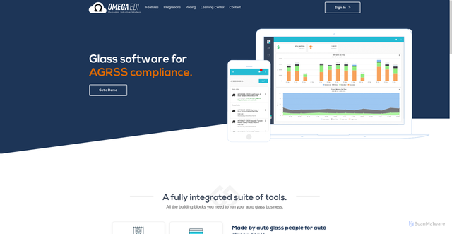Security scan screenshot of https://omegaedi.com
