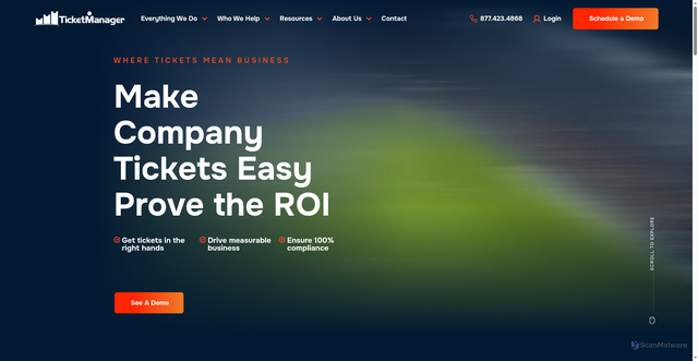 Security scan screenshot of https://spotlighttms.com