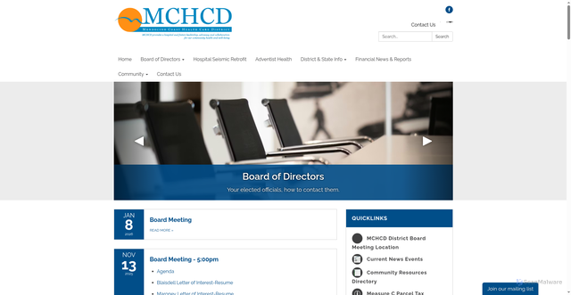 Security scan screenshot of https://www.mendocinochcd.gov/