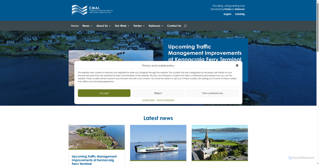 Security scan screenshot of https://www.cmassets.co.uk/