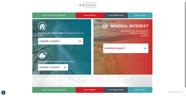 Security scan screenshot of https://artransparency.gov/