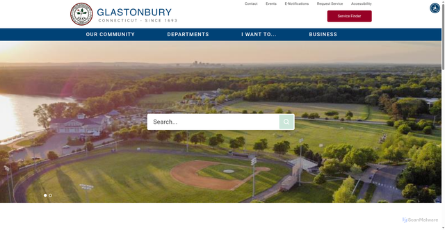 Security scan screenshot of https://www.glastonburyct.gov/