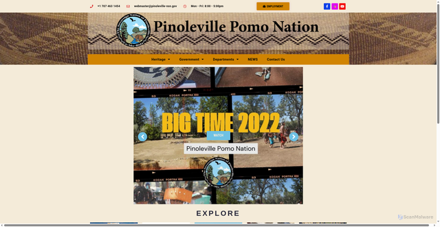 Security scan screenshot of https://pinoleville-nsn.gov/