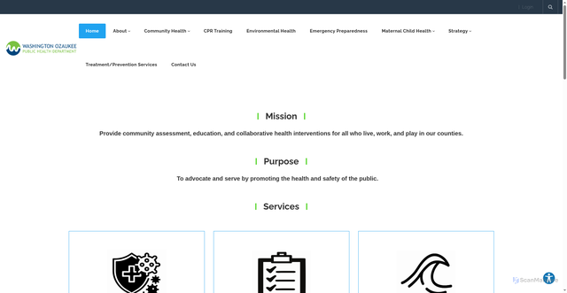 Security scan screenshot of http://www.washozwi.gov/