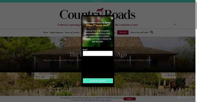 Security scan screenshot of https://countryroadsmagazine.com/travel/overnight-escapes/pointe-coupee-parish/