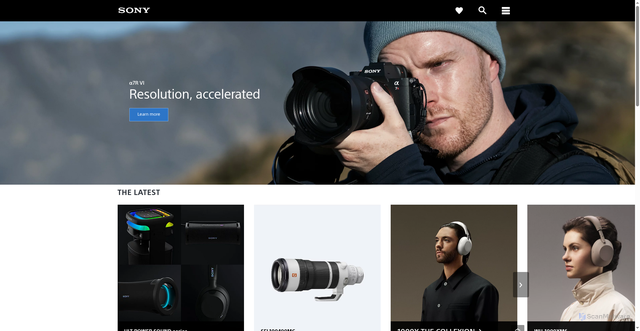 Security scan screenshot of https://sony-asia.com