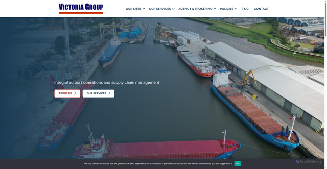 Security scan screenshot of https://www.victoriagroup.co.uk/