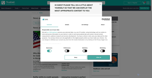 Security scan screenshot of https://www.trustnet.com