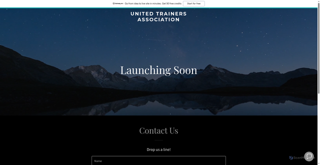 Security scan screenshot of https://unitedtrainersassociation.com