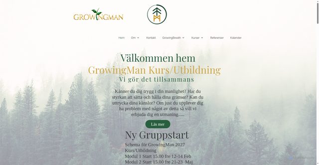 Security scan screenshot of https://growingman.se