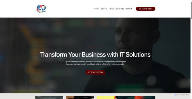 Security scan screenshot of https://ksasoftsolutions.com/