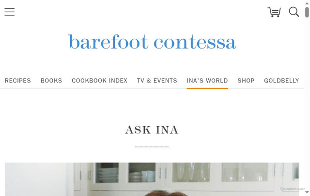 Security scan screenshot of https://barefootcontessa.com/inas-world/ask-ina