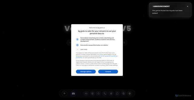 Security scan screenshot of https://signin.com.bg.geek.nz/