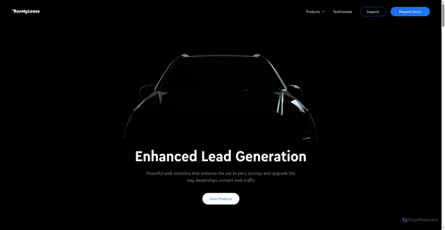 Security scan screenshot of https://runmylease.com