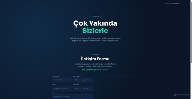 Security scan screenshot of https://pusulanova.com/