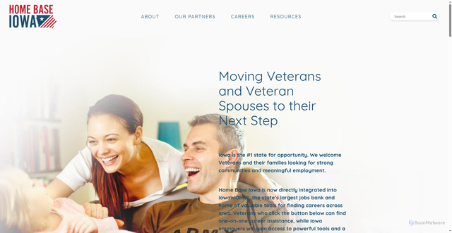 Security scan screenshot of https://www.homebaseiowa.gov/