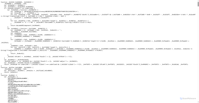 Security scan screenshot of http://2.59.163.105/img/startonlinejs.js