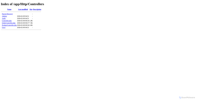 Security scan screenshot of http://skenprime.xyz/app/Http/Controllers/