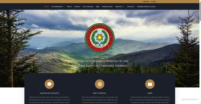 Security scan screenshot of https://www.ebci.gov/