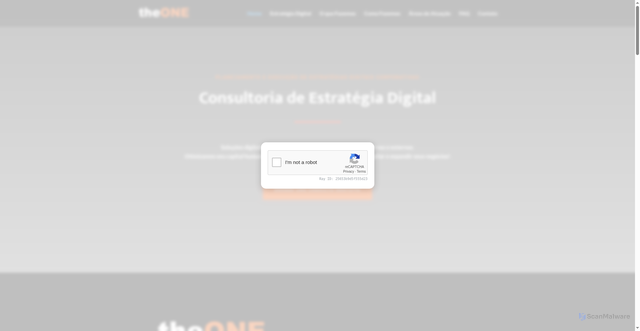 Security scan screenshot of https://theonedigital.com.br