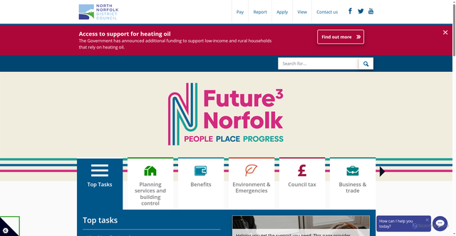 Security scan screenshot of http://www.north-norfolk.gov.uk