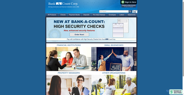 Security scan screenshot of https://www.bank-a-count.com