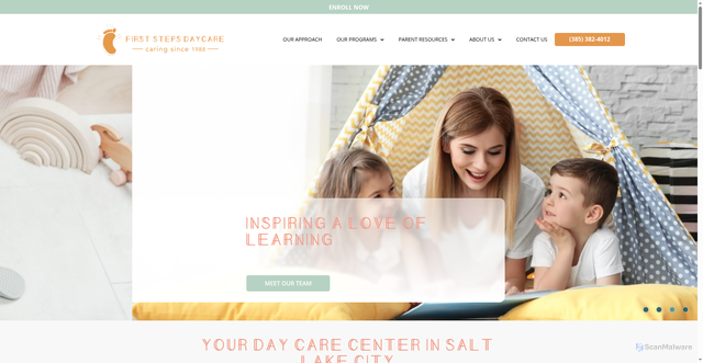 Security scan screenshot of https://firststeps-preschool.com/