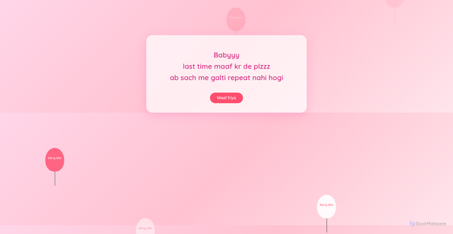 Security scan screenshot of https://sorrybabyy-qb3qzeollx.edgeone.app/