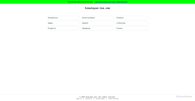 Security scan screenshot of https://himalayan-tea.com