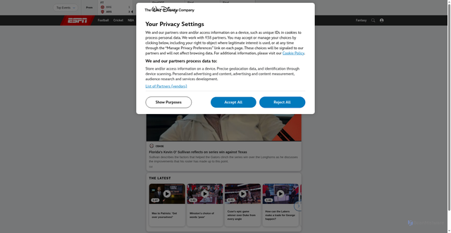 Security scan screenshot of https://www.espn.com.sg/video/clip/_/id/45103224