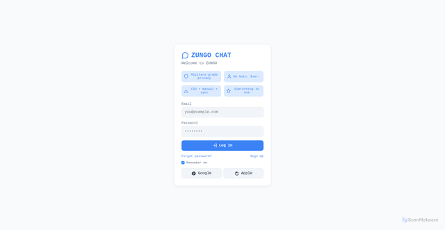 Security scan screenshot of https://zungo-chat-gh3owmqqyp.edgeone.app/