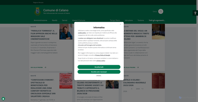 Security scan screenshot of https://www.comune.celano.aq.it/