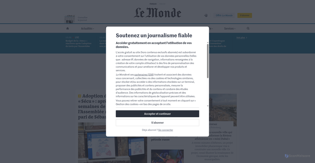 Security scan screenshot of https://duconlajoie.planning-lockers.com/