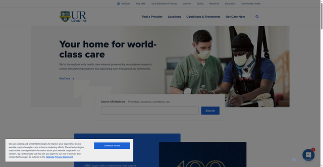 Security scan screenshot of https://www.urmc.rochester.edu