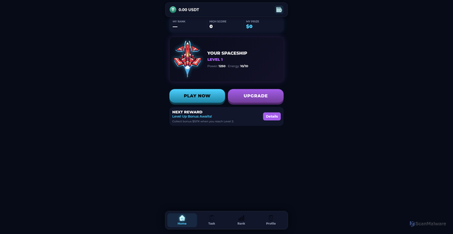 Security scan screenshot of https://spacehero-wm21uqunz1.edgeone.app/