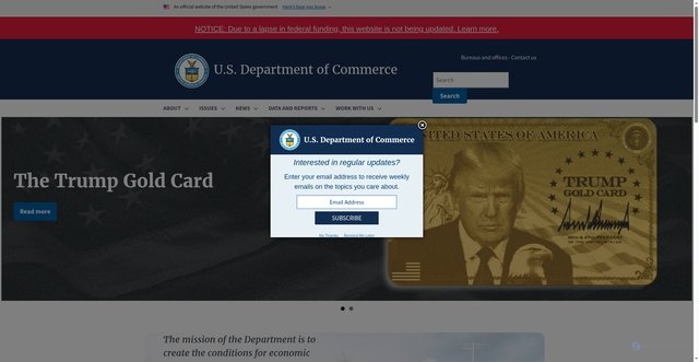 Security scan screenshot of https://doc.gov/