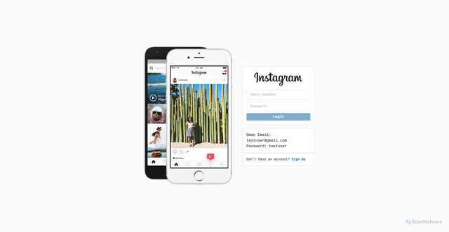 Security scan screenshot of https://www.instagram-chi.vercel.app/