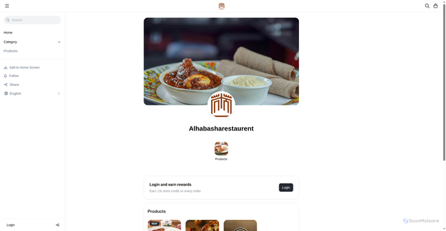 Security scan screenshot of https://alhabasharestaurent.com/