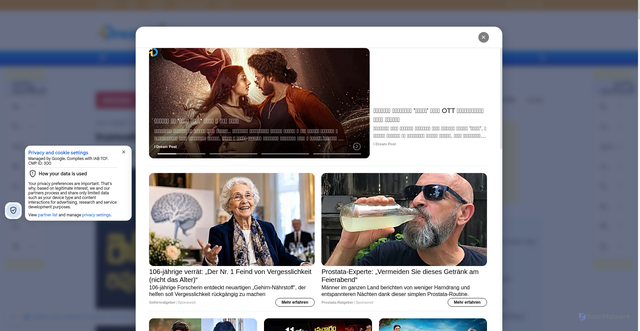 Security scan screenshot of https://idreampost.com/movies/irumudi-movie-review-rating-ravi-teja-402417.html
