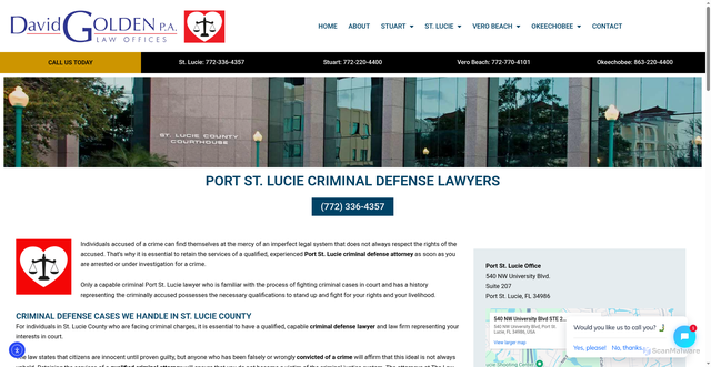 Security scan screenshot of https://myfavoritelawfirm.com/port-st-lucie/port-st-lucie-criminal-defense-lawyers/