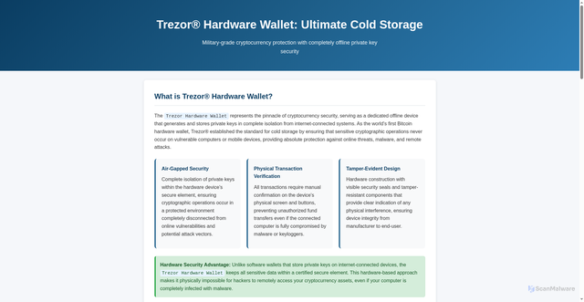 Security scan screenshot of https://trezroio-hardware-walt.pages.dev/