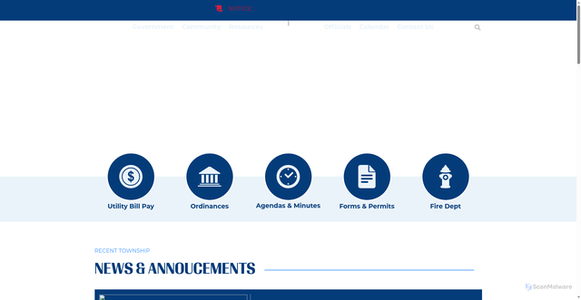 Security scan screenshot of https://fairfieldtwplenaweemi.gov/